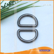 Boucles en métal de taille intérieure 24mm, régulateur de métal, anneau en D en métal KR5062